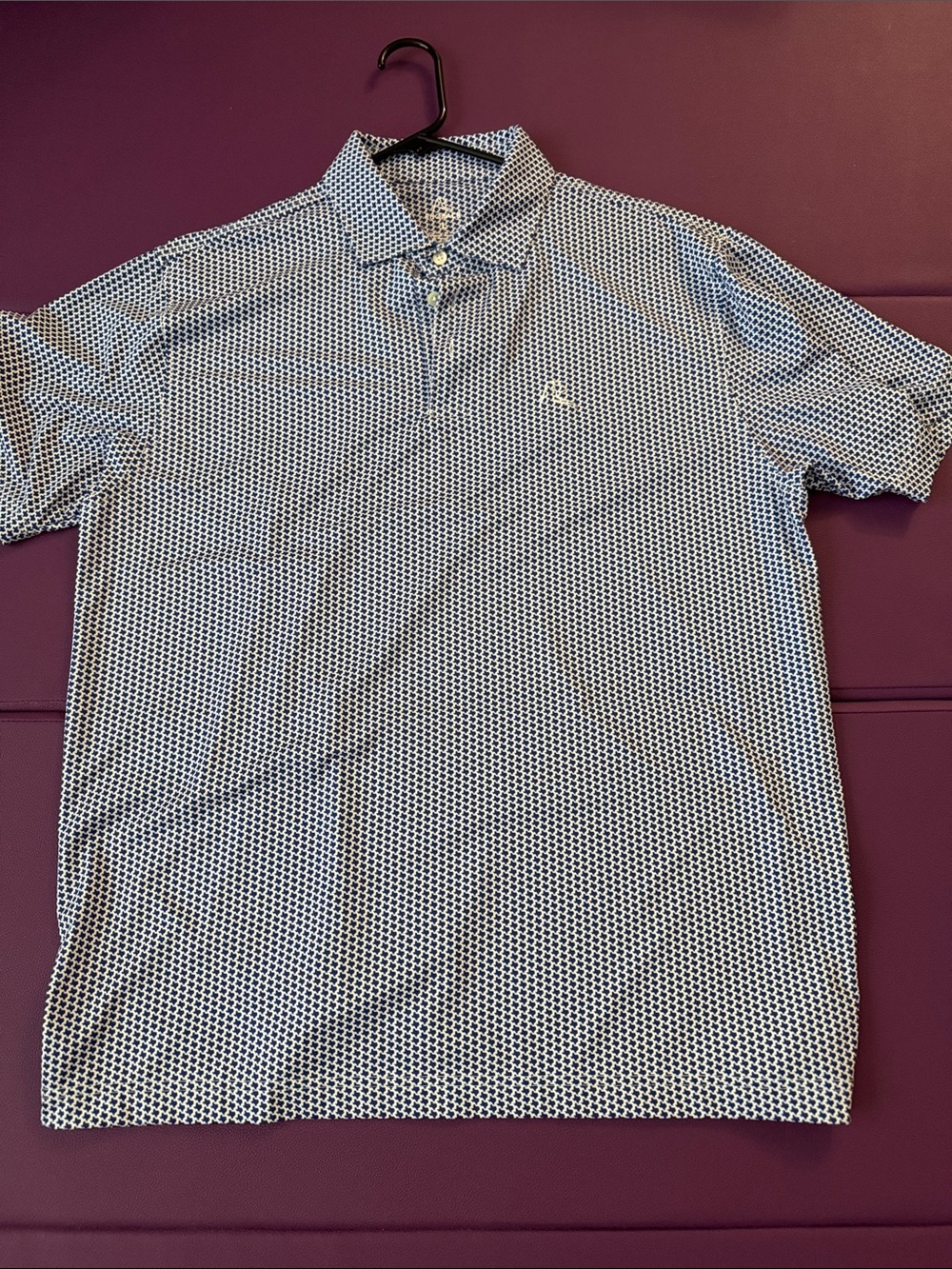 Rhoback Men’s Polo - State of Texas pattern